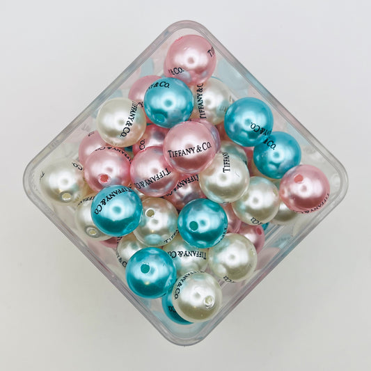 16mm Mix Color Tiffany Pearls