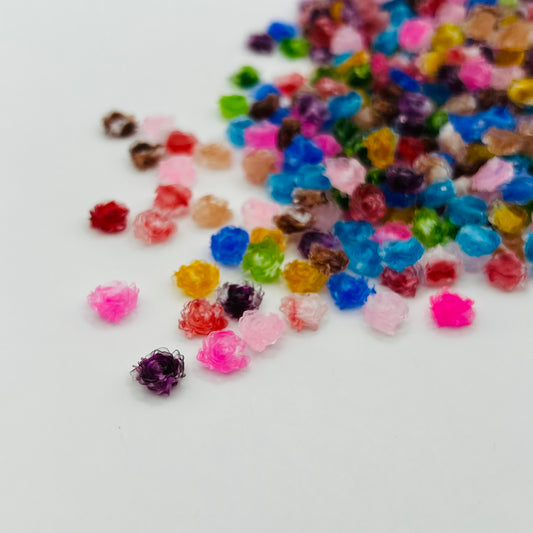 8mm Dark Luminous Rose Mix