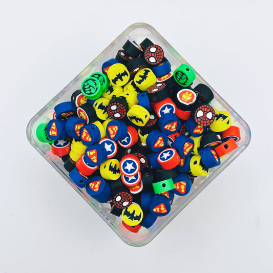 Super Hero Clay Beads