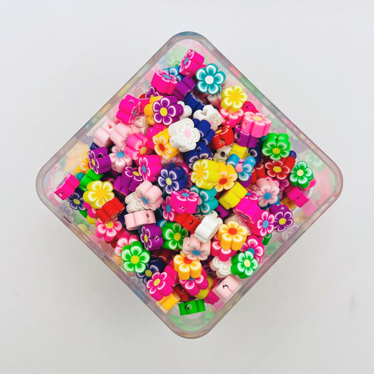 Flower Shape Clay Beads