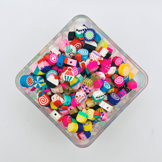 Mixed Food/Candy Clay Beads